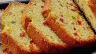 TASTY TUTTI FRUTTI CAKE RECIPE  Soft Spongy Whole Wheat Cake  Tea time Cake [upl. by Nuarb]