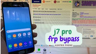 samsung j7 pro frp bypass with free tool ✅samfw [upl. by Mala969]