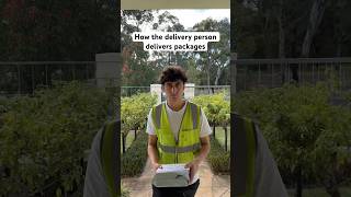 How the delivery person delivers packages shorts [upl. by Lednik]