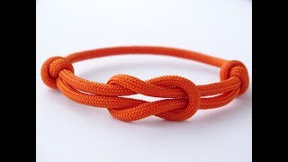 How to Make a Simple Reef Square Knot Paracord Friendship Bracelet  Como Hacer Pulsera [upl. by Atsahc711]