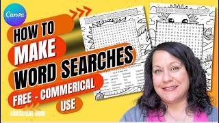 How to Create Word Searches from Scratch  Commercial free and Generators [upl. by Rubi]