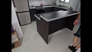 AMOBLAMIENTO DE COCINA DESAYUNADOR BARRA REMODELAMOS TU COCINA ® Villa DEVOTO 155 259 5800 [upl. by Ykceb]