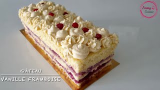 Gâteau vanille framboise avec toutes les astuces d’une ganache montée réussie [upl. by Vine]