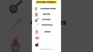 Name of kitchen utensilsenglishlearning [upl. by Ole]