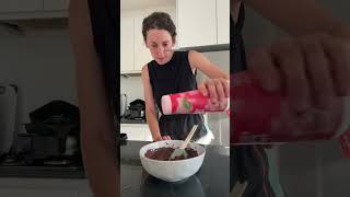 High protein chocolate chickpea bark highprotein healthydessert [upl. by Ezeerb]