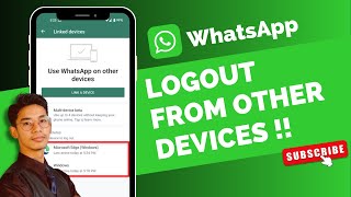 How to Logout WhatsApp from Other Devices in Android [upl. by Rayburn]