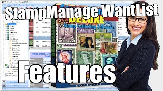 StampManage Want List Features  Philatelic Software [upl. by Athenian562]