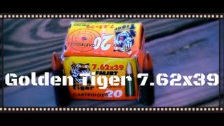 Golden Tiger 762x39 124gr FMJBT Ballistics Gel Test HD [upl. by Heyes]