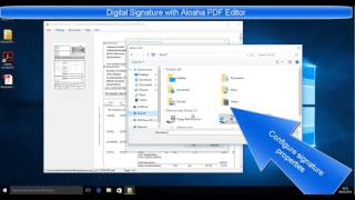 Digitally Sign PDF withi Aloaha PDF Editor and Viewer PAdES [upl. by Eillek959]