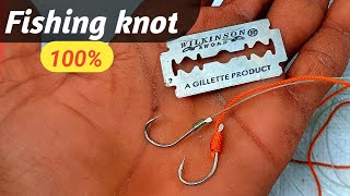 FISHING knot 100 • Best Hook Knot [upl. by Ymer]