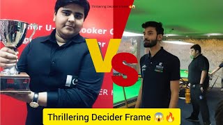 Umar Khan Vs Hamza Malik Decider Frame 33  Karocks Snooker Complex  Round Last 32  Snooker Match [upl. by Divadnhoj]