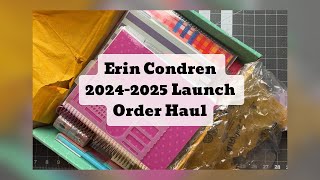 📦Erin Condren Unboxing📦 20242025 Planner Launch Order [upl. by Enileda]