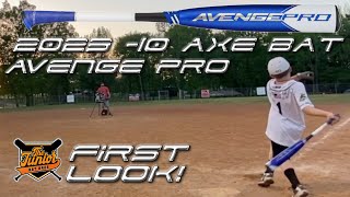 Hitting with the 2023 10 Axe Bat Avenge Pro  USSSA Youth Bat Review [upl. by Walke]