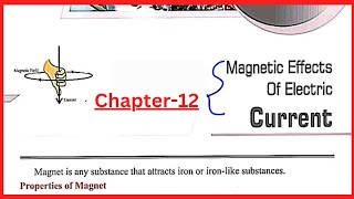 Magnetic effect of electric currentone shot explanation  support materialFull explanation202324 [upl. by Wald]