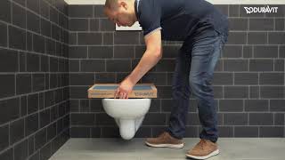 Duravit  installation dun abattant WC [upl. by Fortunio368]