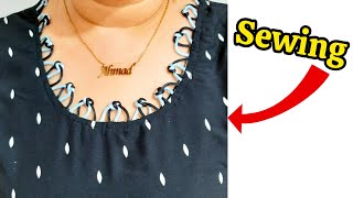 Easy sewing of Indian collar Professional sewing of Indian collar with easy tips [upl. by Burroughs]