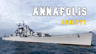 World of WarShips Annapolis  3 Kills 308K Damage [upl. by Atiekahs836]