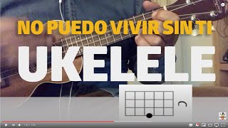 No puedo vivir sin ti en UKELELE [upl. by Cullin181]