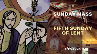 Sunday Mass  Fifth Sunday of Lent 2024 [upl. by Ecyrb]