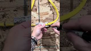 ⚡️How to repair a 123 romex with an electrical splice kit😂 whackhack wkhk thebasementking [upl. by Ayahsal]