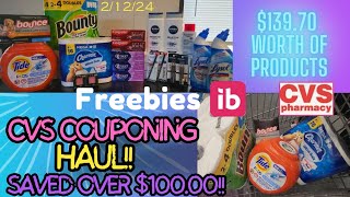 CVS COUPONING HAUL ✨️ 21224 Great deals this week [upl. by Kuth]