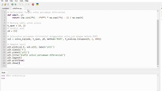 Persamaan diferensial orde satu dengan thony [upl. by Rafa]
