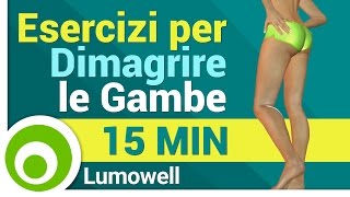 Dimagrire le Gambe Esercizi Cardio e di Tonificazione [upl. by Uyr850]