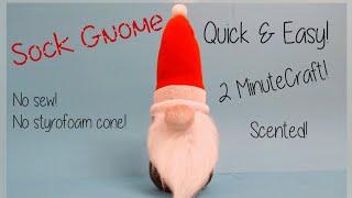 POUNDLAND DIY GONK Sock Gnome Hack Christmas Decor Craft Ideas to Make amp Sell Homemade Gift [upl. by Hodgkinson]