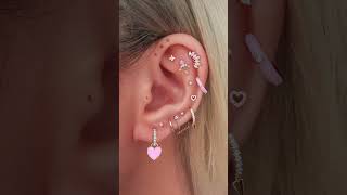 Adorable Heartthemed Ear Piercing Ideas for Valentines Day  Cute Styles for Women [upl. by Airual]