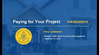 Pay for Your Project  Community Energy Ambassador Program [upl. by Sulakcin]