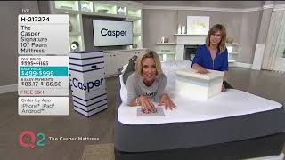 The Casper signature 10quot inch foam mattress full presentation on QVC2 June 17th 2018 [upl. by Magavern]