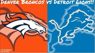 Lions vs Broncos Madden Mobile 25 SuperBowl Game [upl. by Philipa]