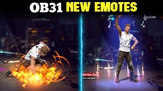 NEW EMOTES  NEW OB31 UPDATE  GARENA FREE FIRE [upl. by Risser]