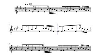 Kirameki  Wacci Your Lie in April ED for Trumpet in Bb Sheetmusic on Musescore With Music [upl. by Dibru]