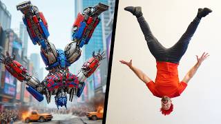 Stunts From Transformers In Real Life Parkour [upl. by Mandych475]