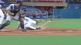 NYYTOR Raul Mondesi steals home to tie the game [upl. by Peria205]