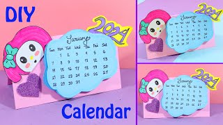 How to Make Desk Calendar  DIY Paper Calendar at Home  Cute Origami Calendar Idea [upl. by Goodrich]