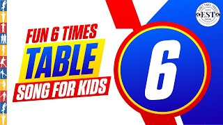 Fun 6 Times Table Song For Kids Learn Multiplication Easily  TunesTimesTablescom [upl. by Suoivatra]