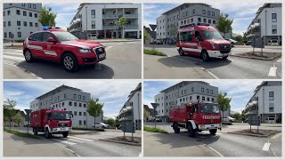 Einsatzfahrten Herbstübung Feuerwehr Tettnang Übung [upl. by Hegyera]