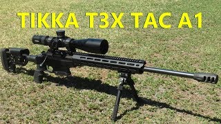 TIKKA TX3 TAC A1 65cm look over and some 1100 yard shots [upl. by Obie928]