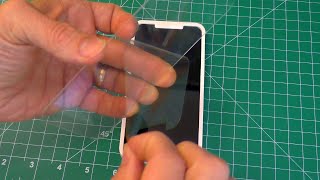 How to Install a Tempered Glass Screen Protector on your Phone W Guide Frame [upl. by Inad]