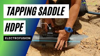 HDPE Electrofusion on Tapping Saddle [upl. by Nessim]