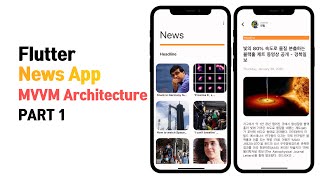 Flutter News App MVVM Architecture Study PART 1  Speed Code [upl. by Pentheas]