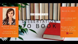 Demystifying DissertationtoBook [upl. by Clayborn]