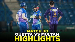 PSL 9  Full Highlights  Quetta Gladiators vs Multan Sultans  Match 30  M2A1A [upl. by Chappie]