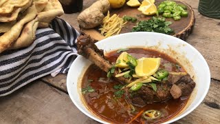 Lamb shank Nihari with naan [upl. by Rehtse]