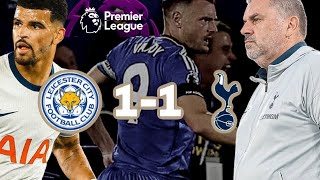 WASTEFUL SPURS  LEICESTER CITY 1 vs TOTTENHAM 1 [upl. by Nauqad108]