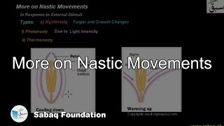 More on Nastic Movements Biology Lecture  Sabaqpk [upl. by Agemo]