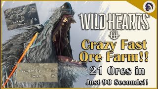 Fastest Corestone Ore Lump of Ore and Large Piece of Ore Farming Method in Wild Hearts [upl. by Ellednahc]