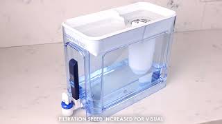 How to Use the ZeroWater® 32 Cup ReadyRead 5Stage Water Dispenser [upl. by Cheria788]